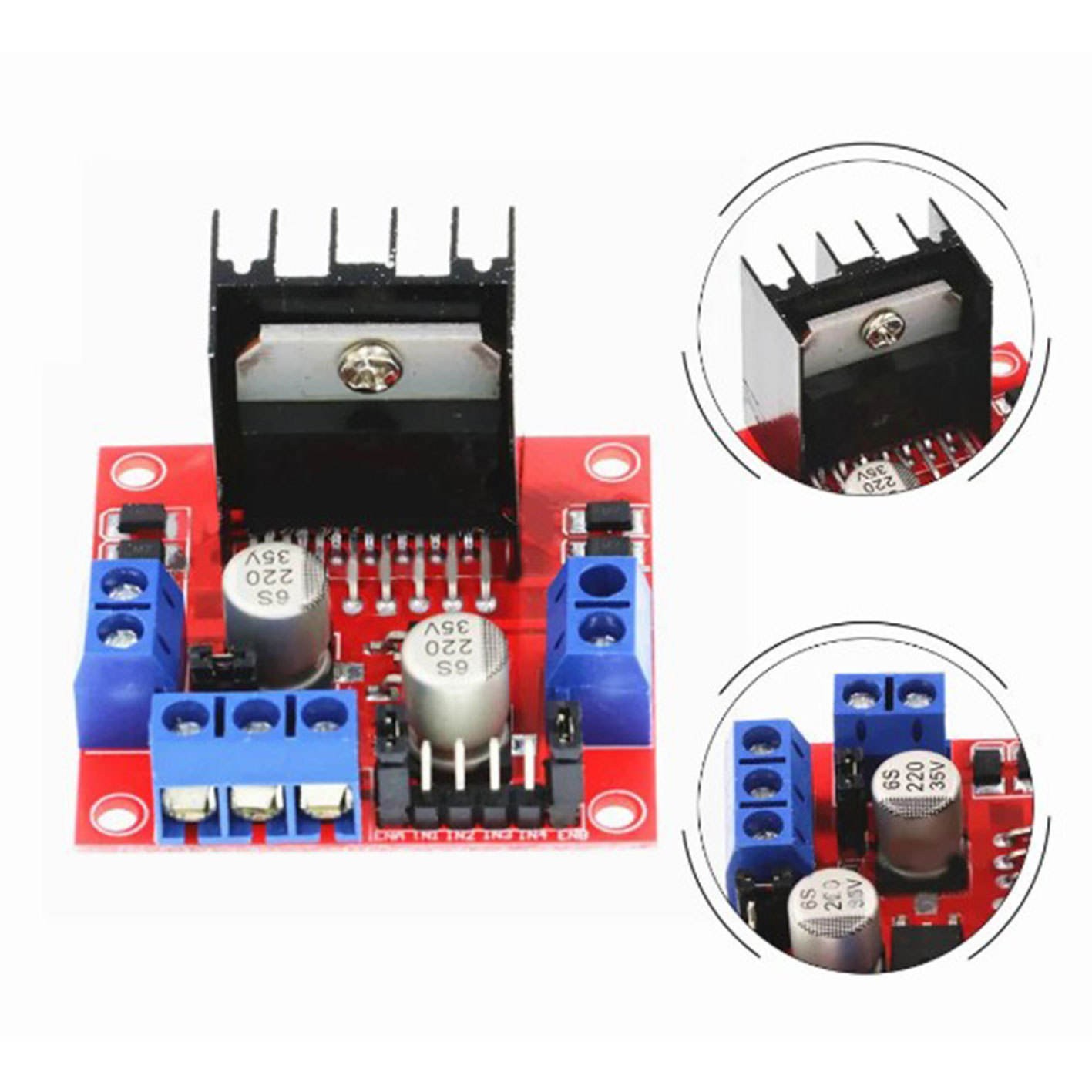 L298N H-Bridge Dual Motor Driver, Stepper Motor Driver